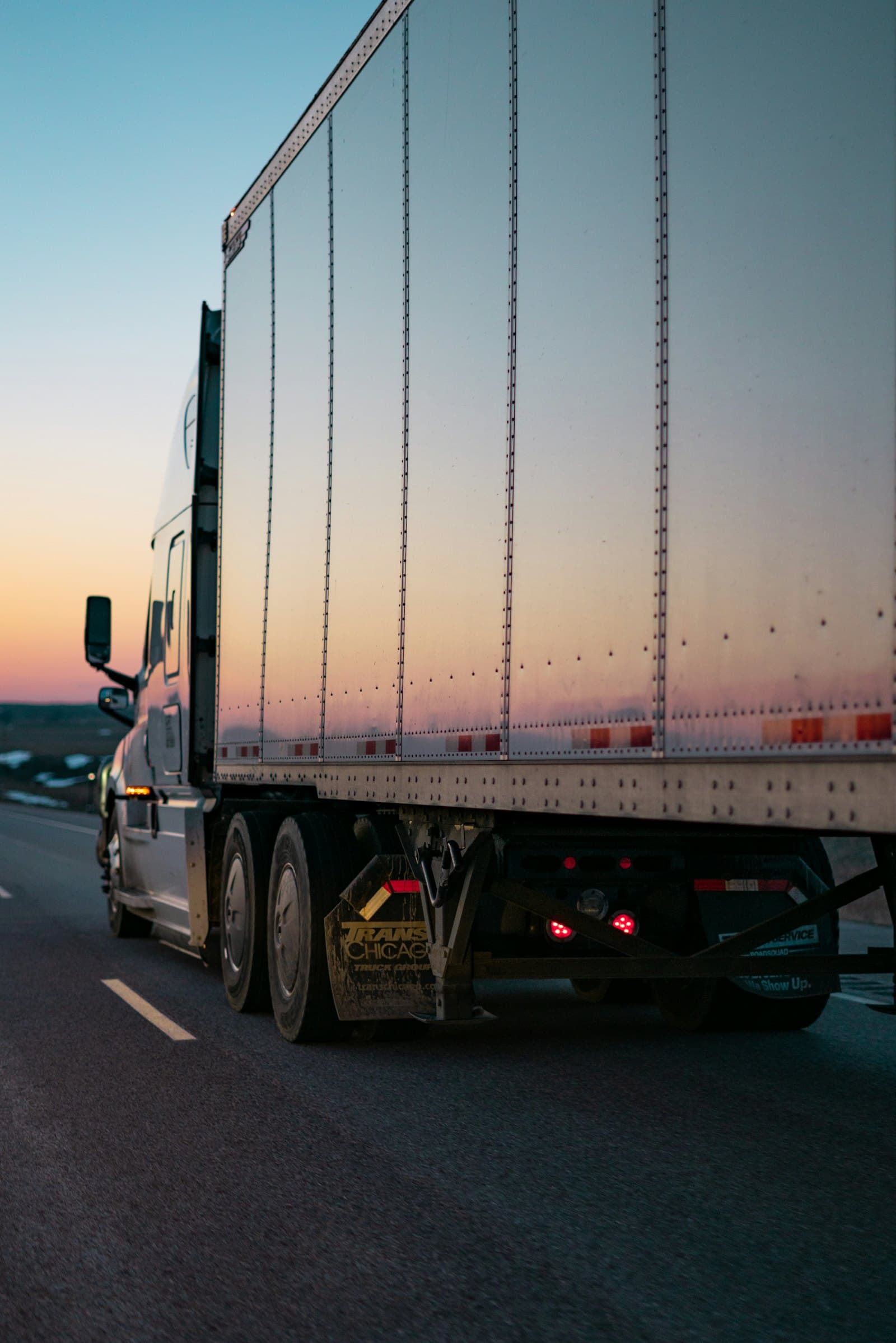 Freight truck on the road